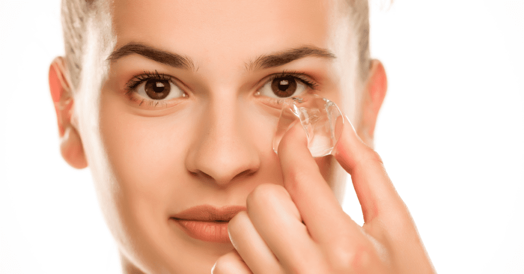 While Preparing, rubbing ice can help eyeshadow from creasing