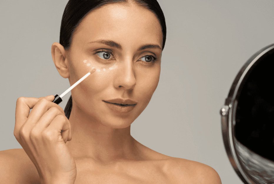 Applying less concealer can help mascara last longer and helps prevent mascara smudging