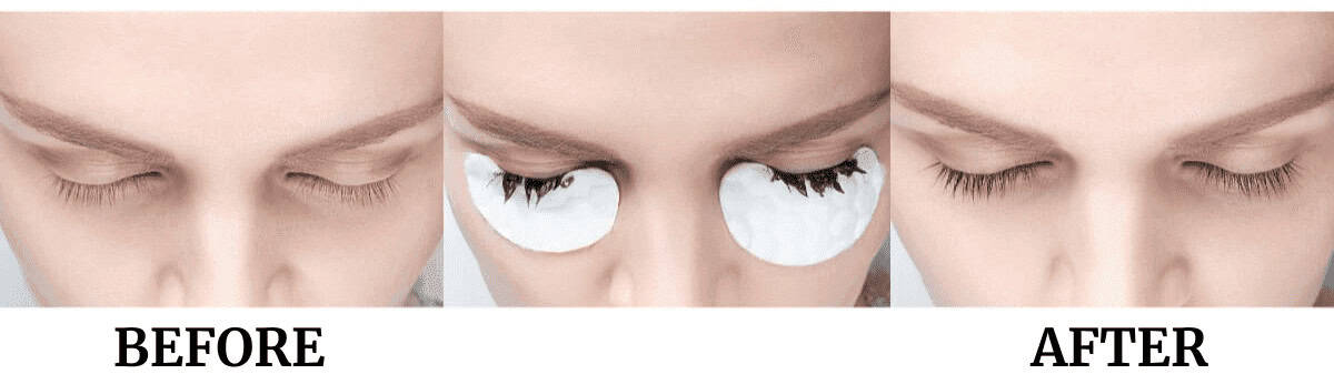 Eyelash Tint Before & After Picture
