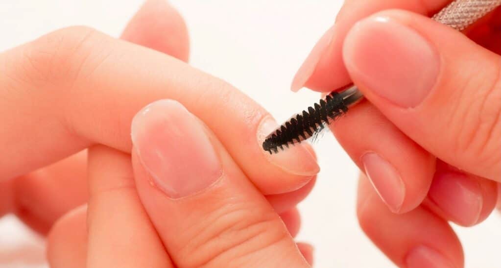 Mascara Wand can be reused to remove cuticles