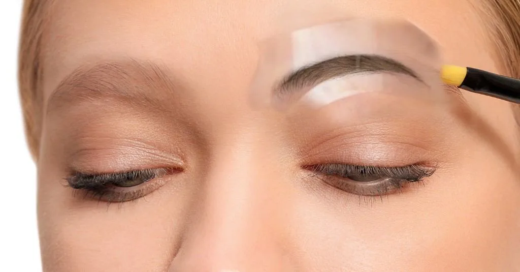 HOW TO USE EYEBROW STENCILS WITH NO EYEBROWS Learn How to use eyebrow stencils even if you don't have eyebrows.