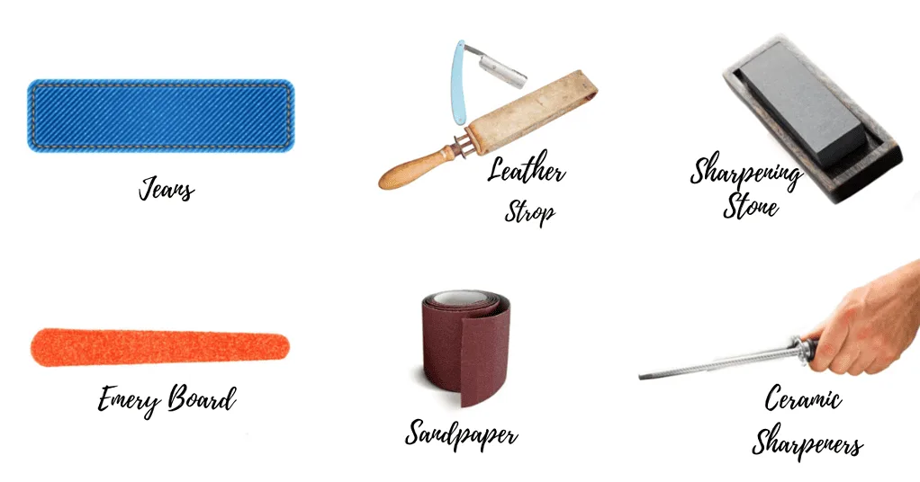 REQUIRED TOOLS FOR SHARPENING AN EYEBROW RAZOR Learn about What are the Tools can be used to Sharpen an Eyebrow Razor