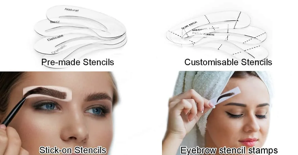 TYPES OF EYEBROW STENCILS Learn about various Types of Eyebrow Stencils