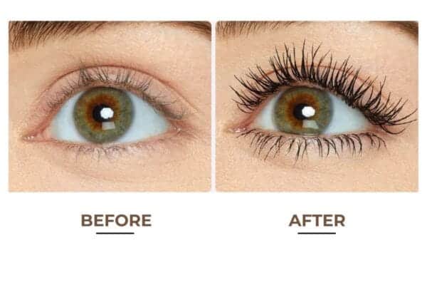 Tarte Tartelette Tubing Mascara curling effect before and after