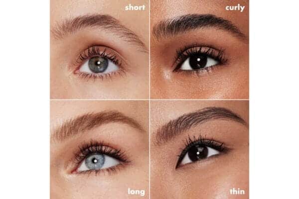 e.l.f. Lash XTNDR Tubing Mascara results on various Lash Type