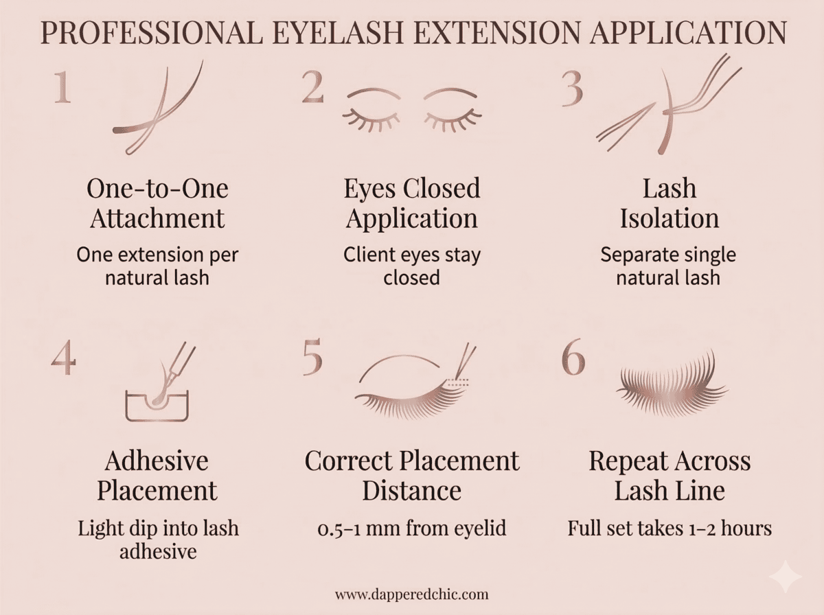 6 Steps to Apply Eyelash Extensions